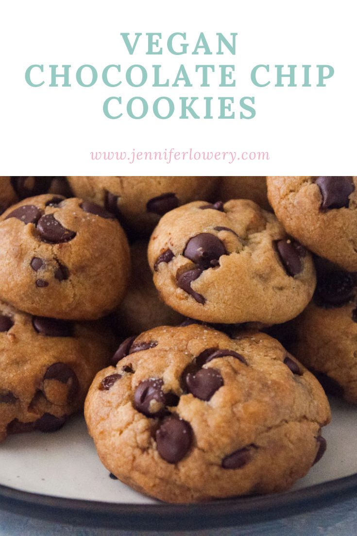 Vegan Chocolate Chip Cookies Pinterest Pin